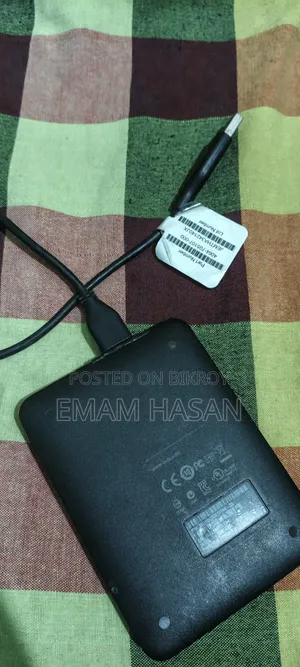 WD Elements brand portable external hard drive.