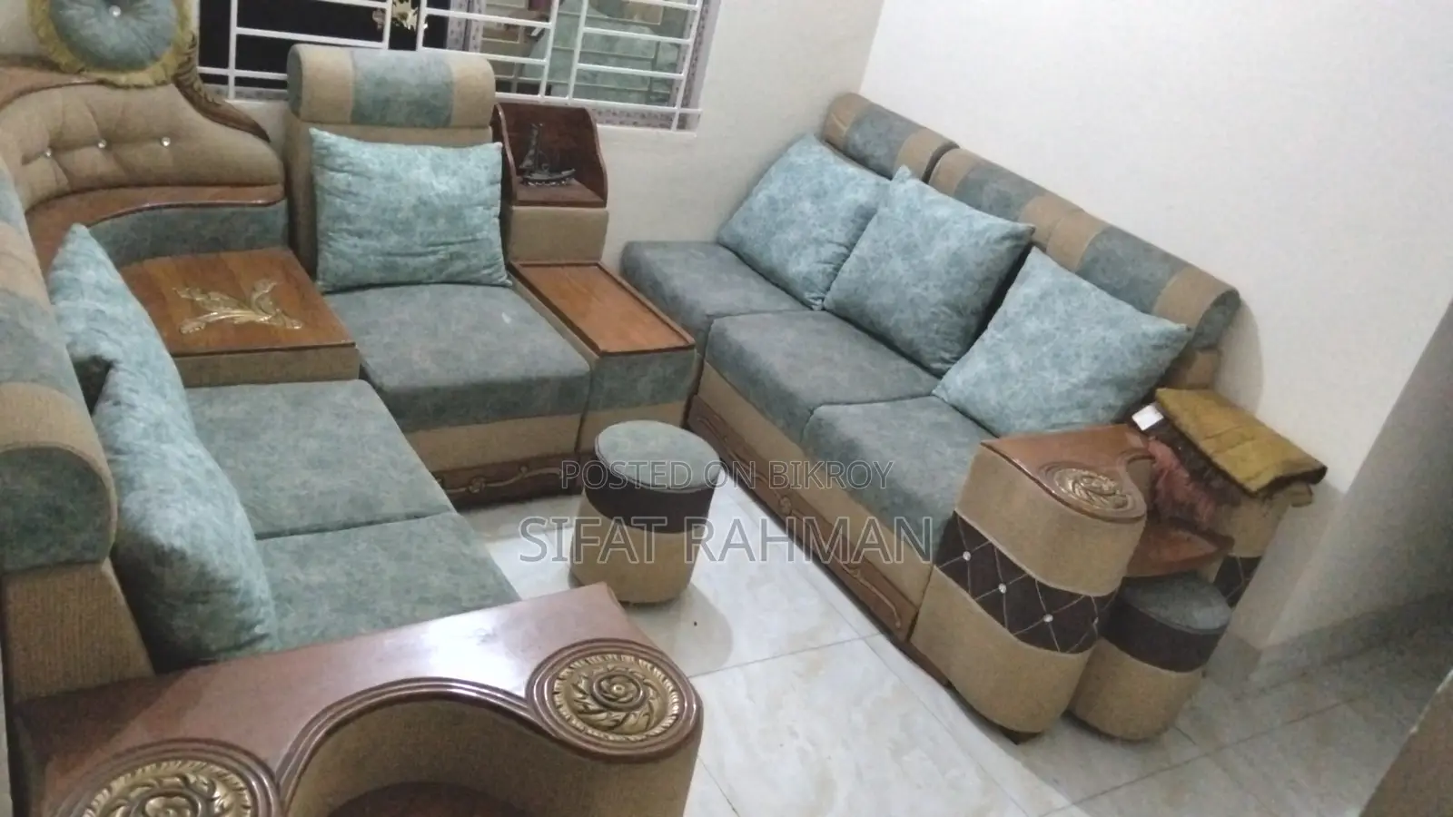 6 Seat Corner Sofa Set