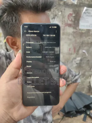 Oppo A78 5G 128 GB Black