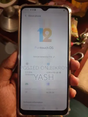 Vivo Y16 64 GB Black