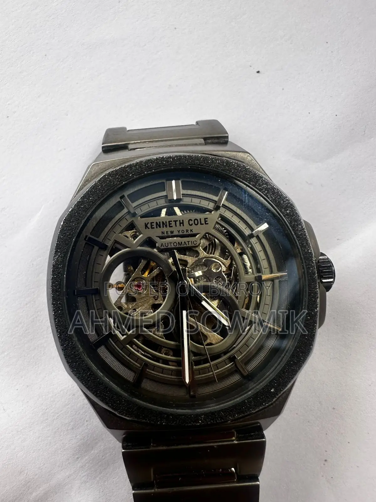 Kenneth Cole Automatic Grey Dial Stainless Steel Strap Watch