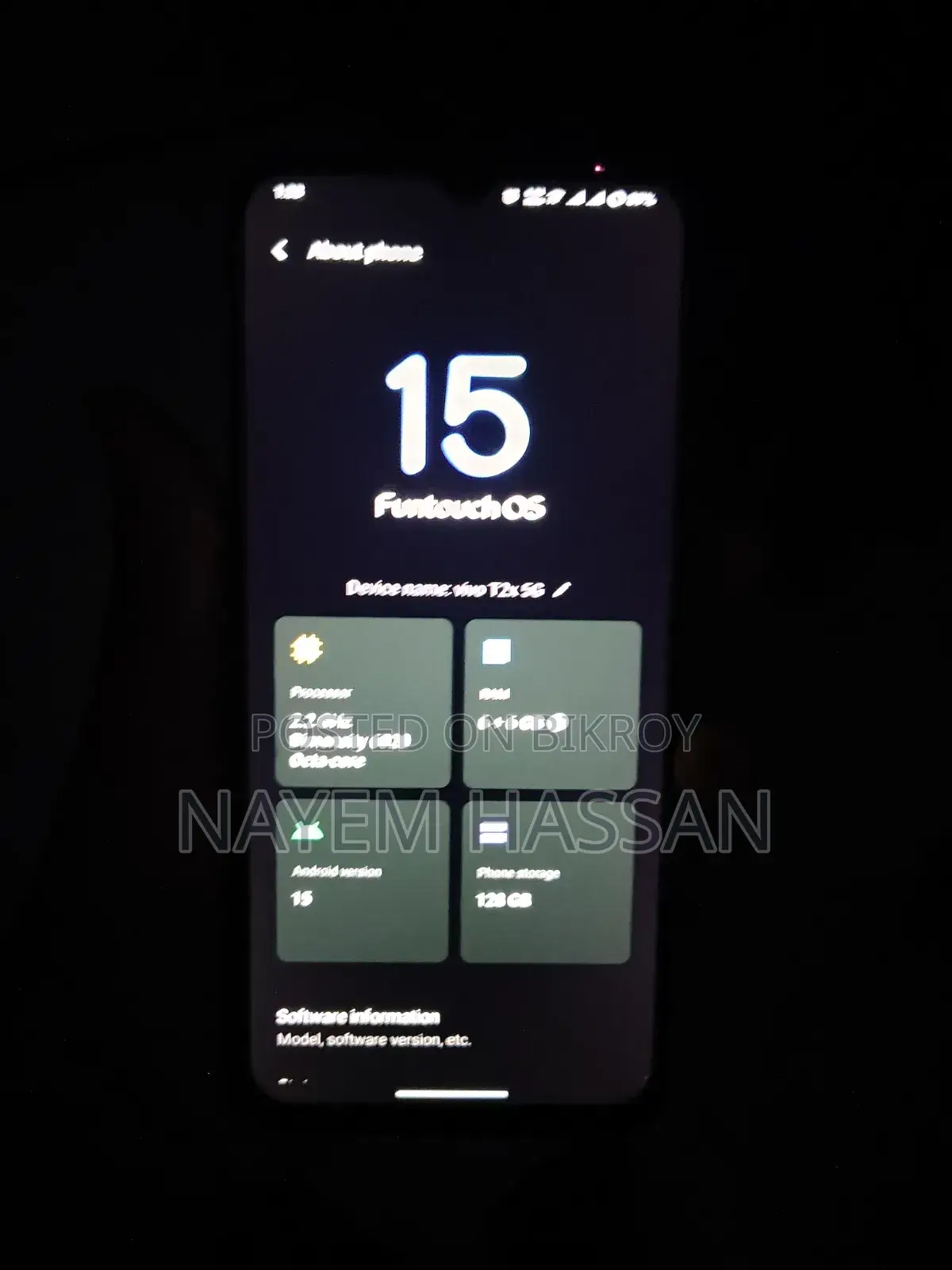Vivo T2x (India) 128 GB Blue