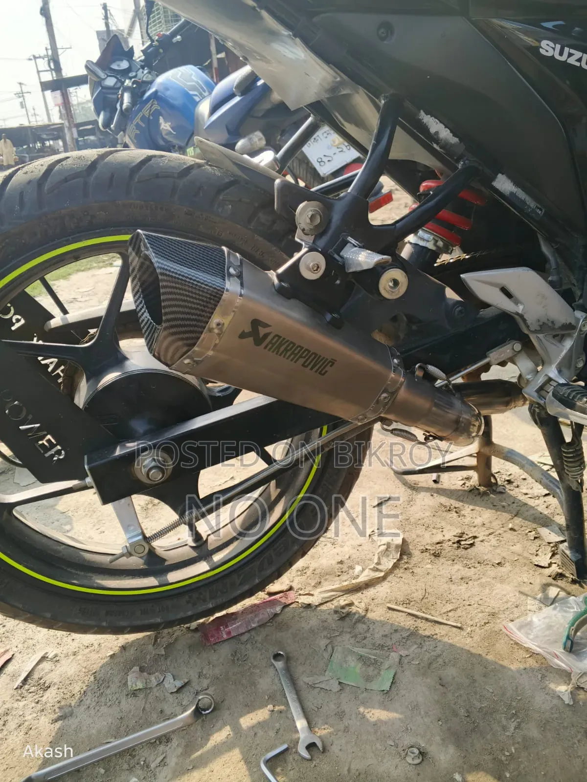 Akrapovic R6 Gixxer Exhaust with Bend Pipe for Sale
