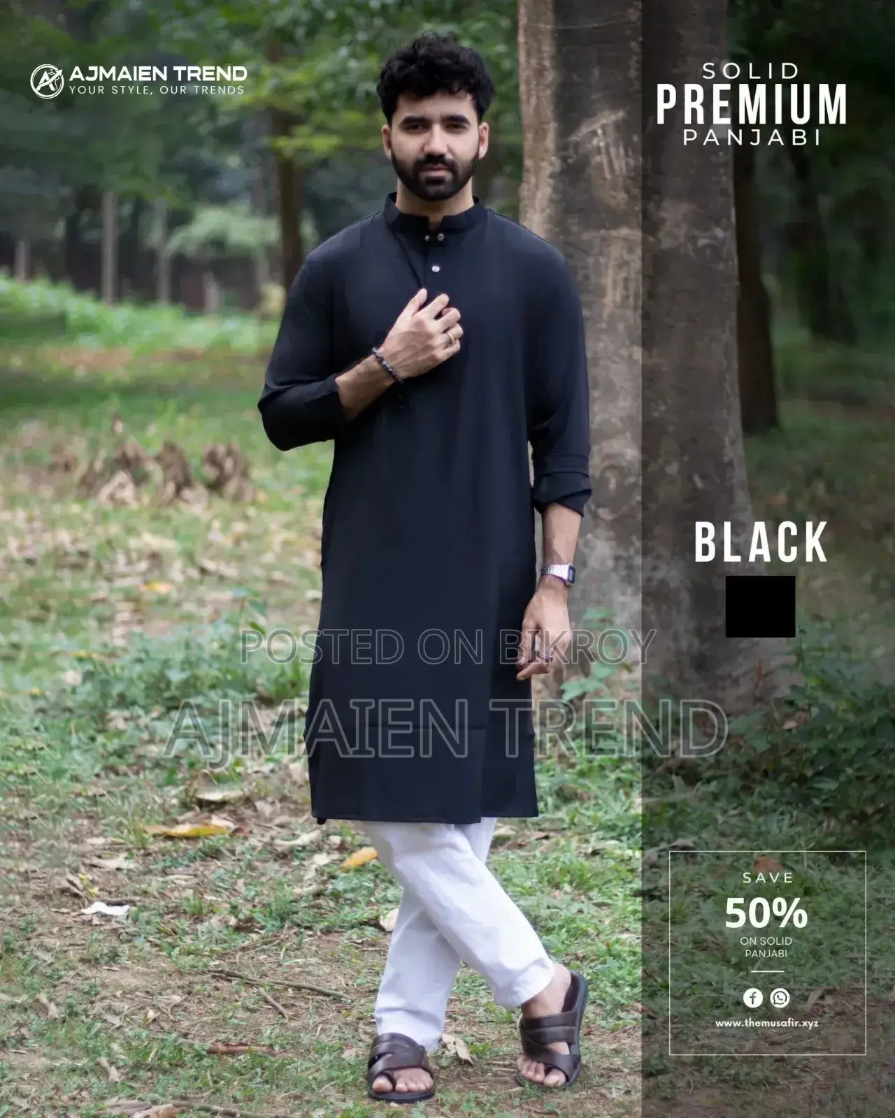 Premium Microstich Solid Panjabi 38 to 46 Size Available.
