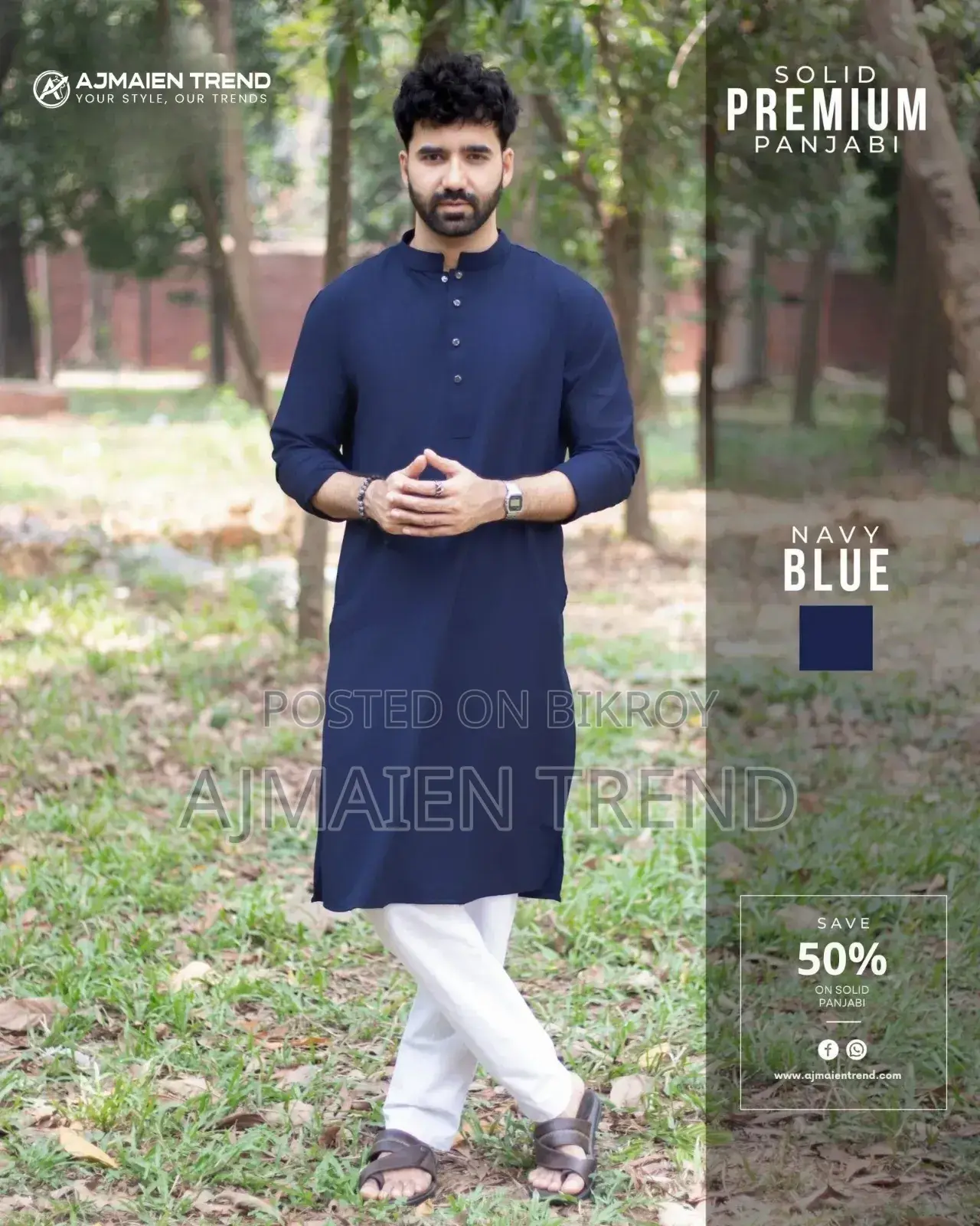Premium Microstich Solid Panjabi 38 to 46 Size Available.