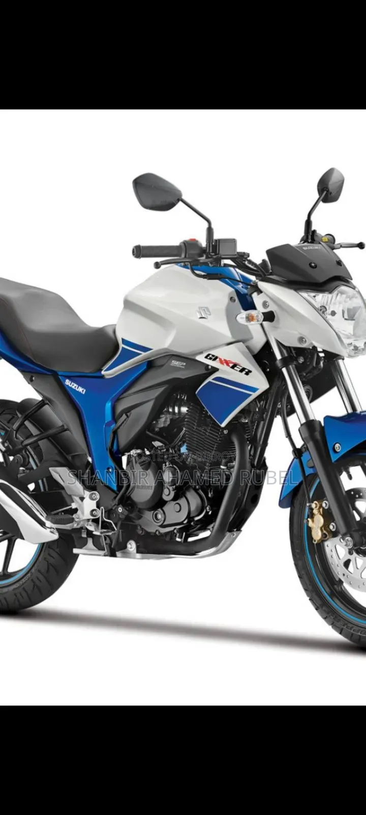 Suzuki Gixxer Monotone 2017 White