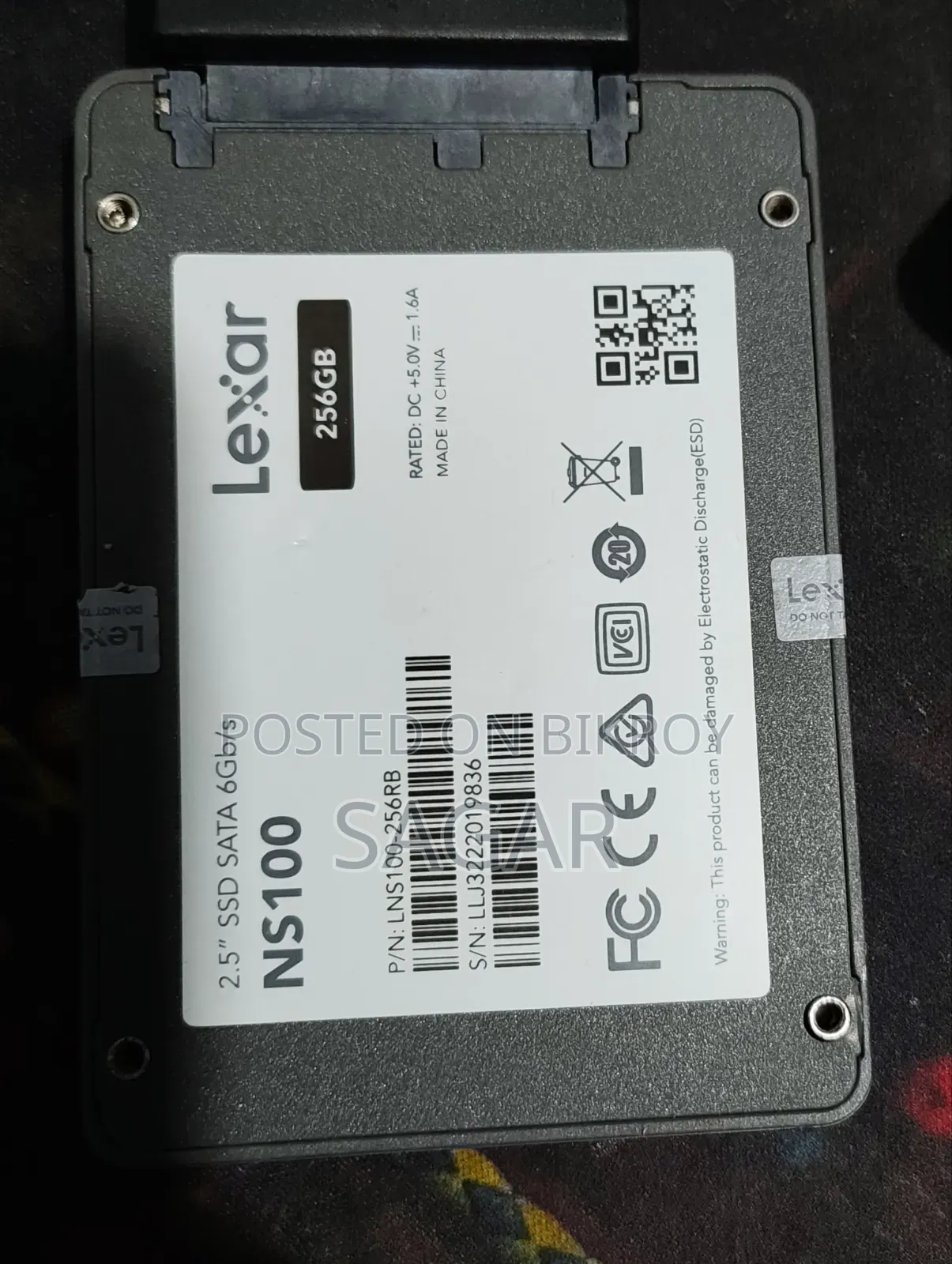Lexar 256 GB SSD 100% Health