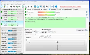 Lexar 256 GB SSD 100% Health