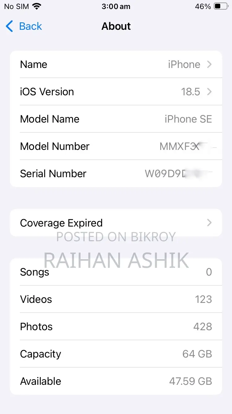 Apple iPhone SE 64 GB Blue