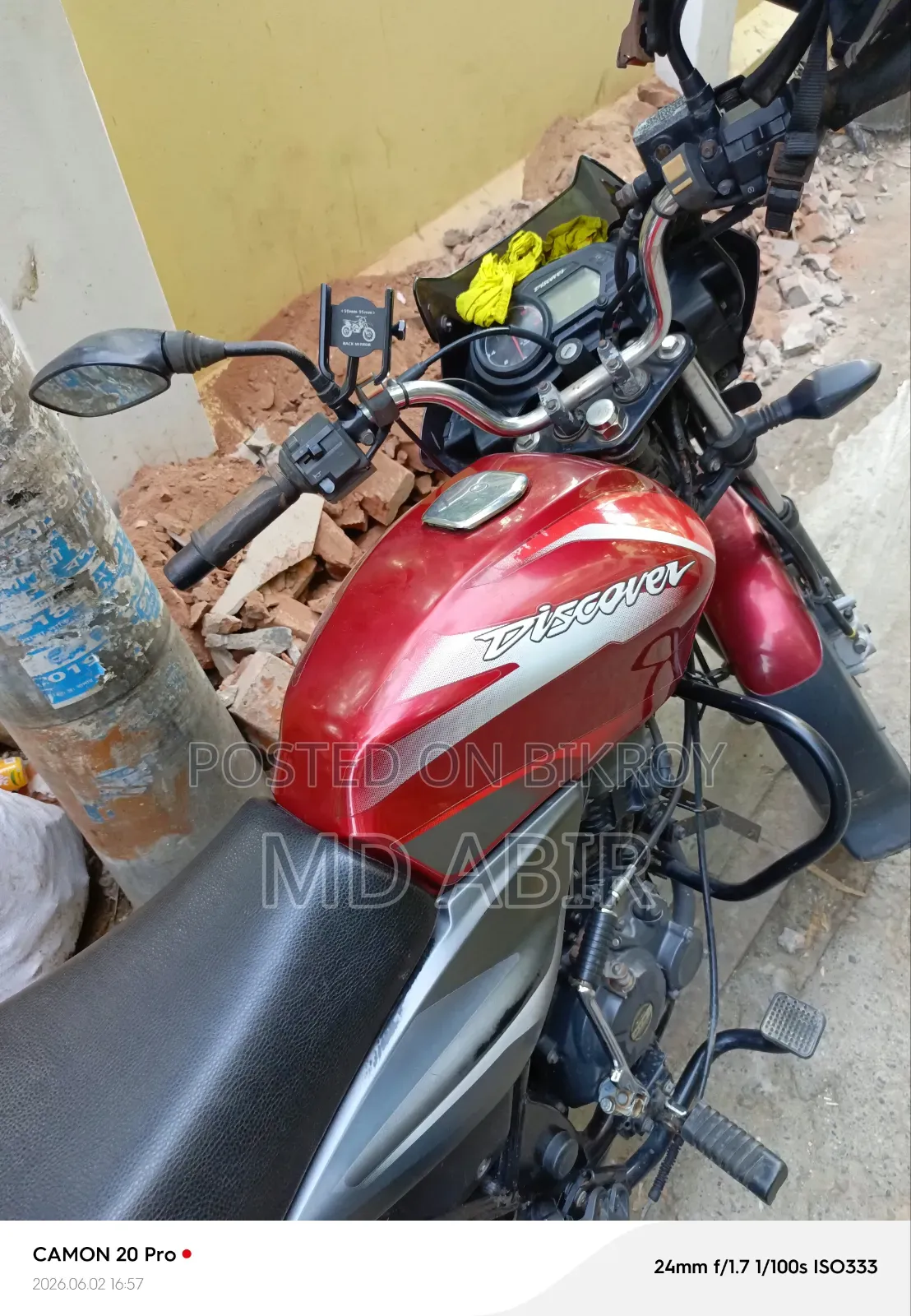 Bajaj Discover 125 2021 Red