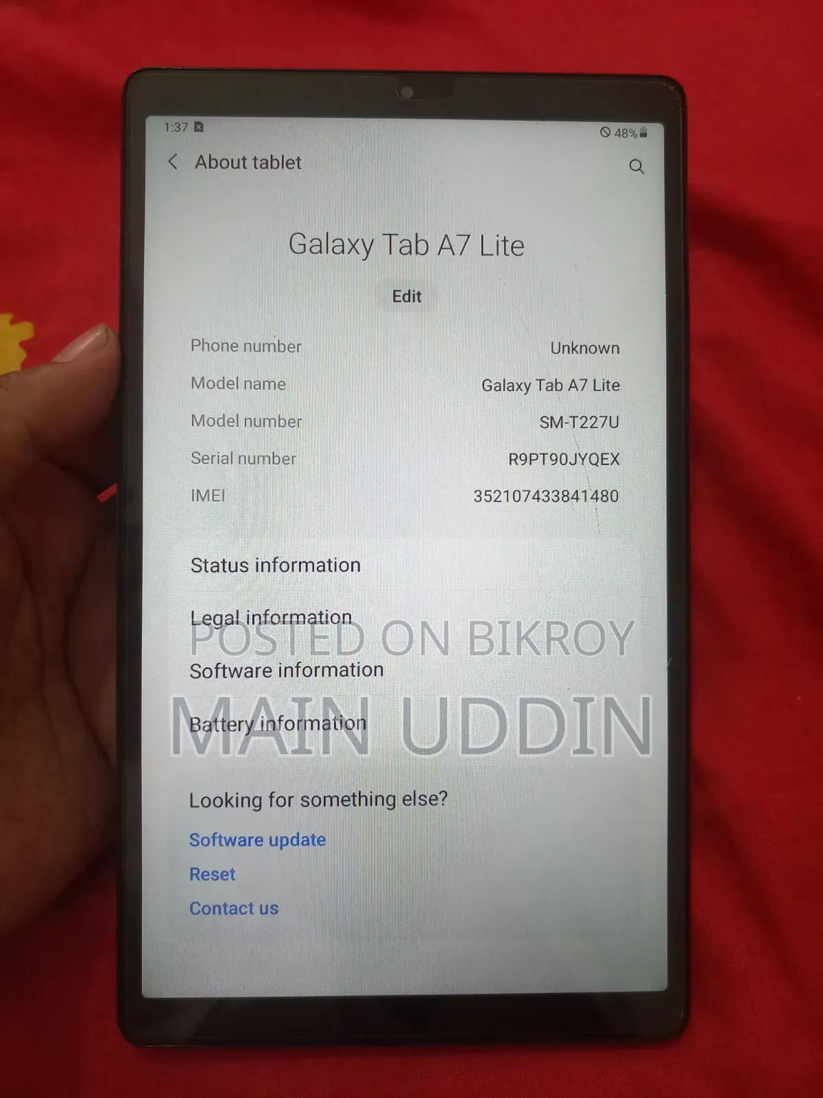 Samsung Galaxy Tab A7 Lite 32 GB Black
