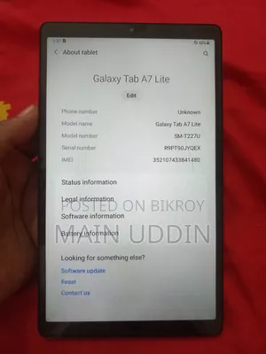 Samsung Galaxy Tab A7 Lite 32 GB Black