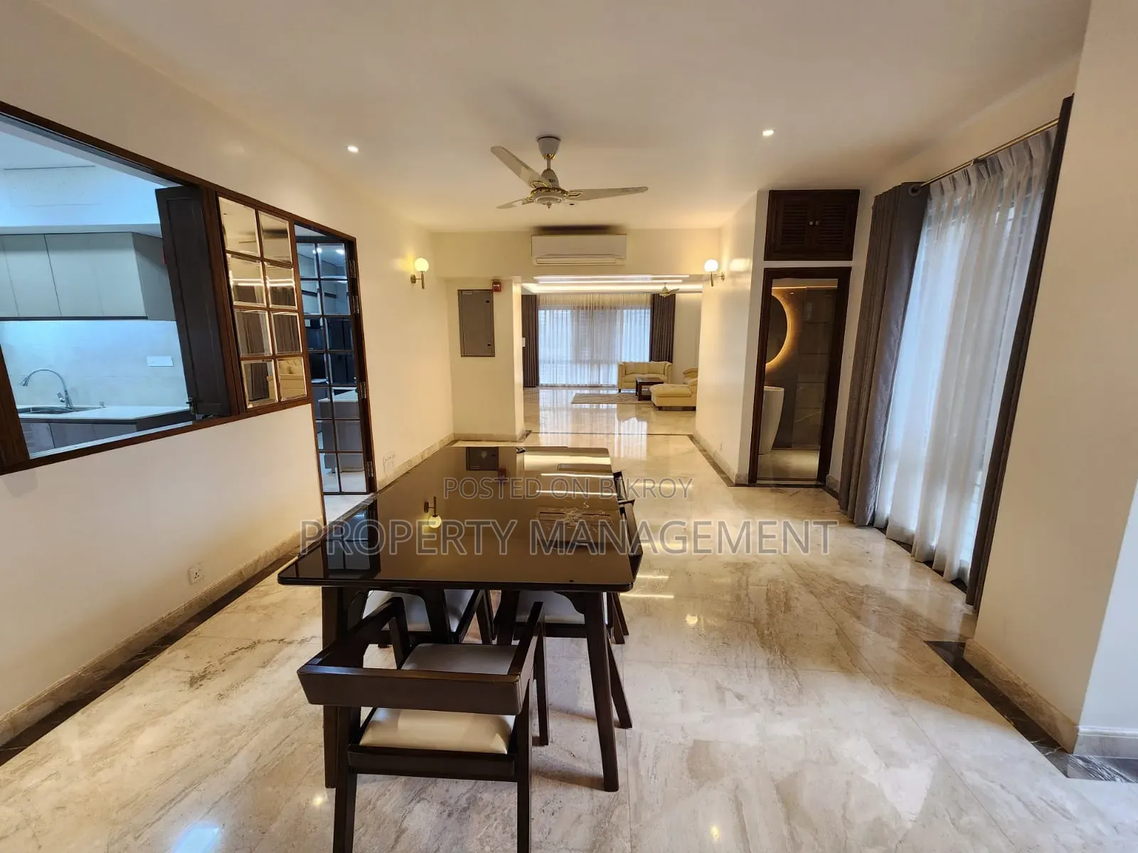 Furnished 4-Bedroom Apartment in a Renowned Company, Gulshan for Rent