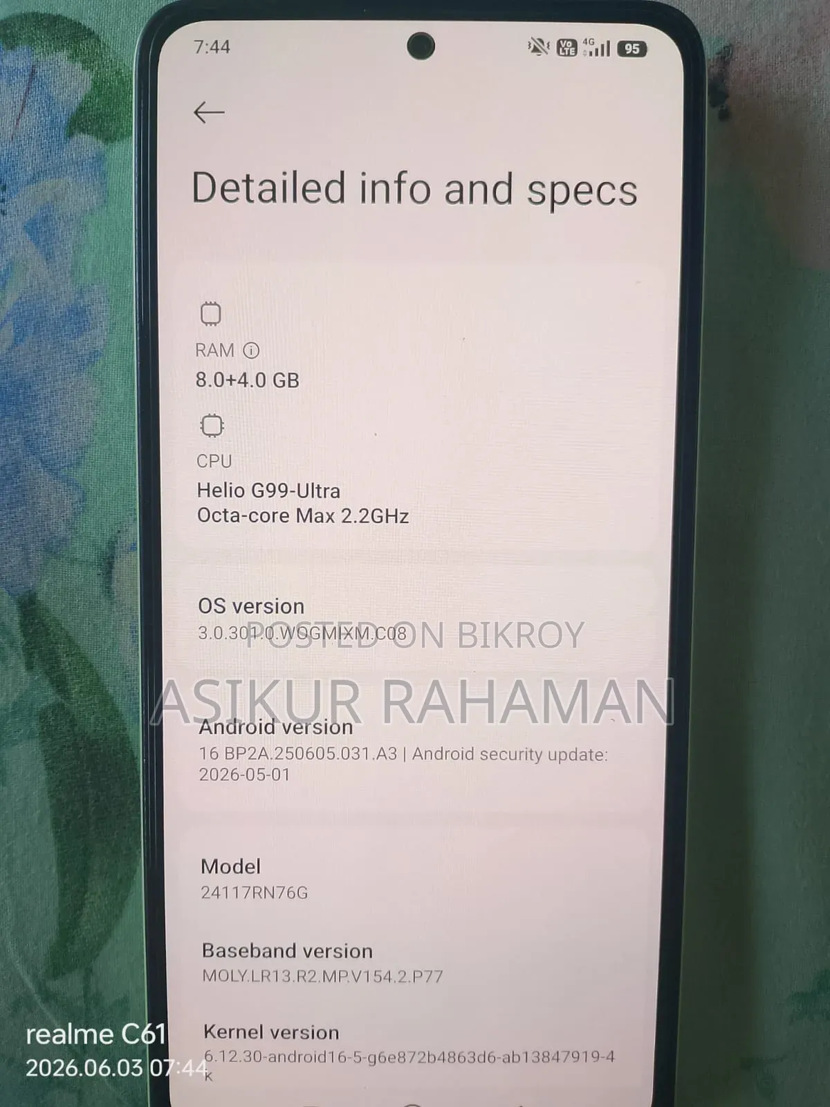 Xiaomi Redmi Note 14 4G 256 GB Pink
