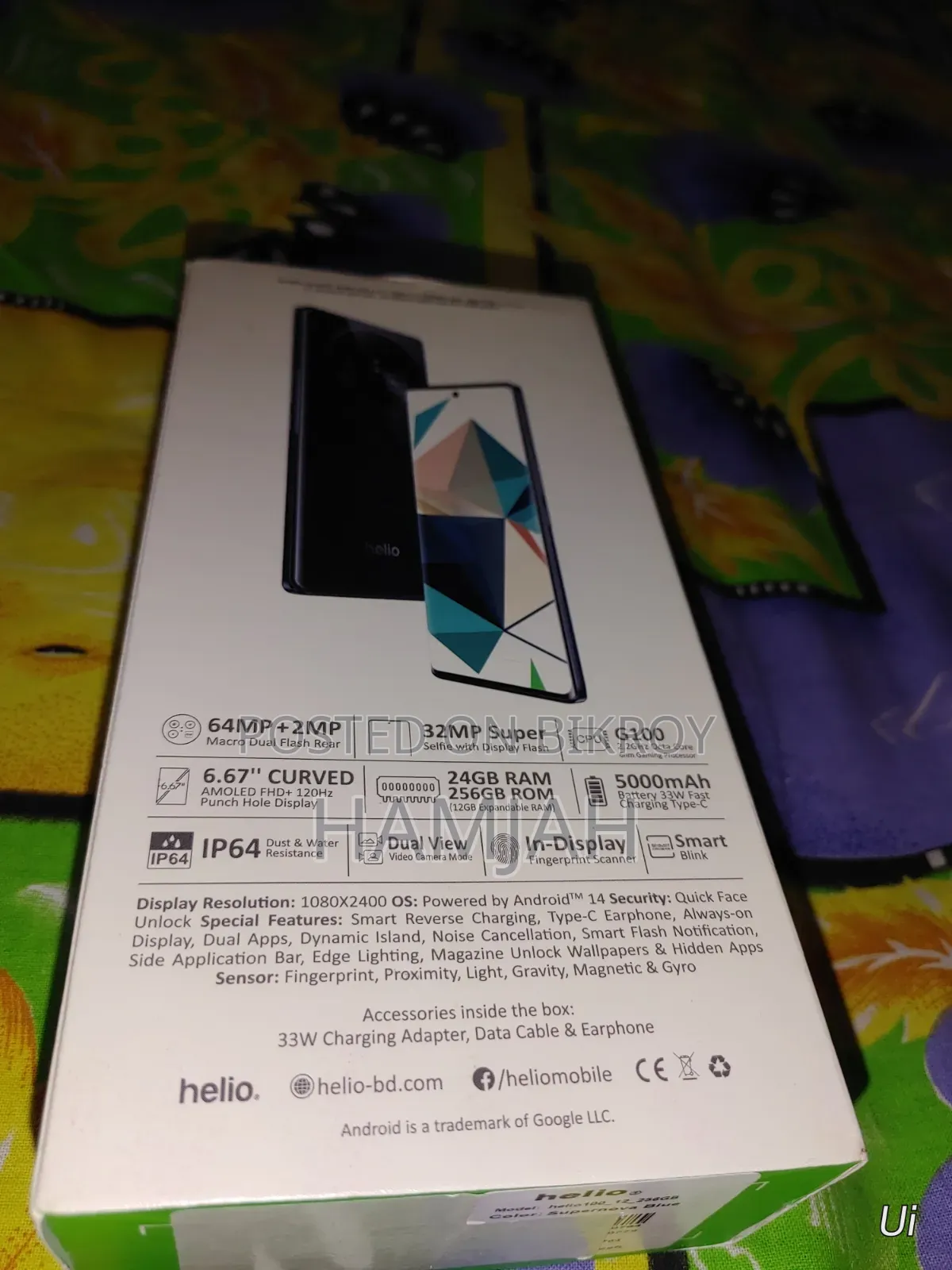 New Helio 100 256 GB Blue