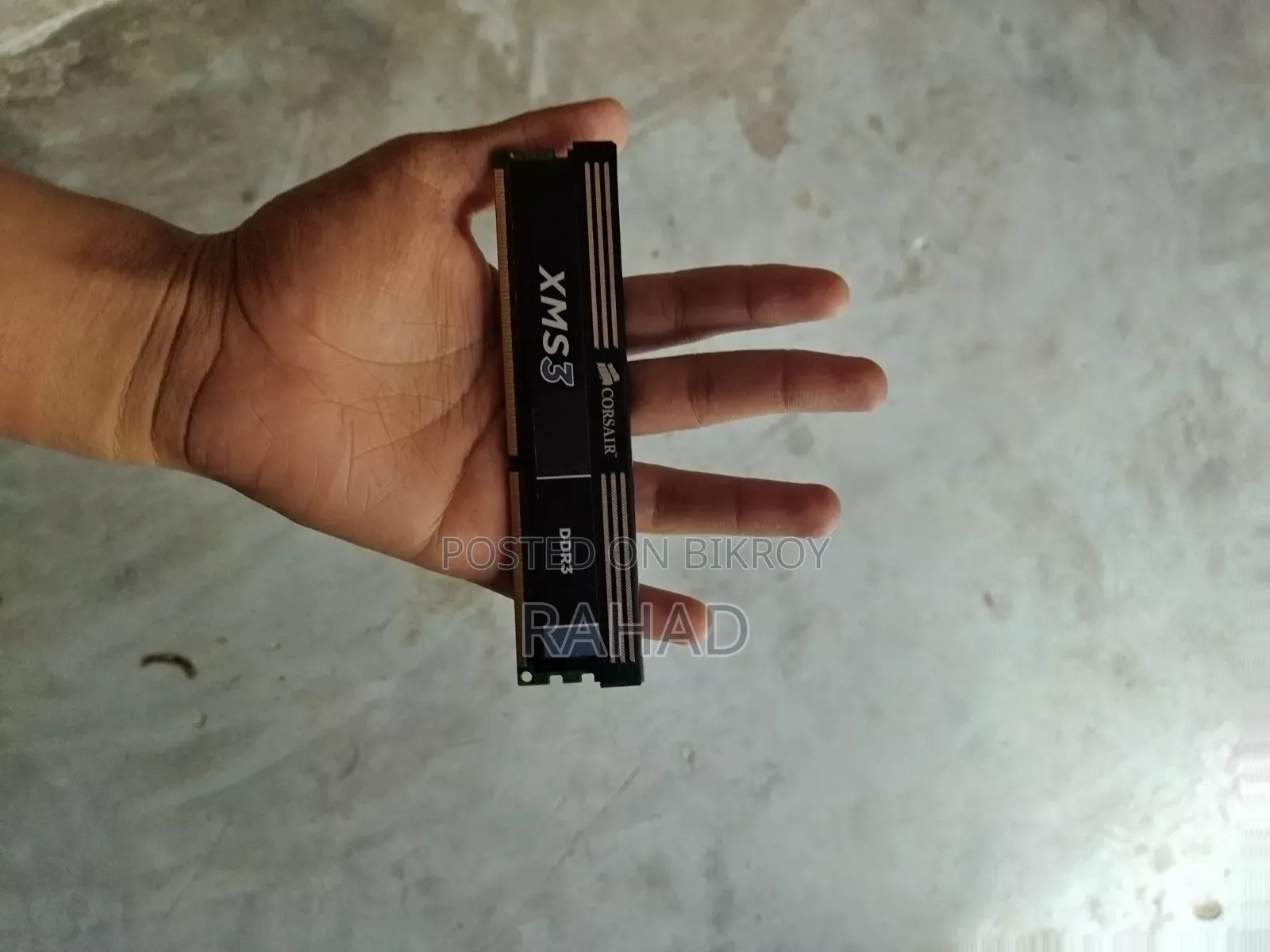 Corsair Xms3 4GB 1600MHz DDR3 Used RAM
