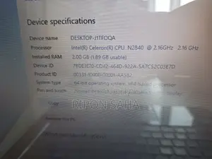 Laptop HP 2GB Intel Celeron HDD 350GB
