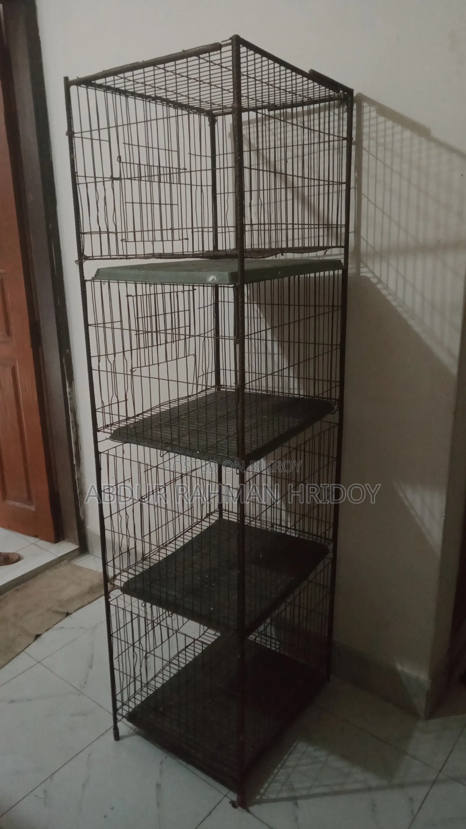 4-compartment pigeon cage