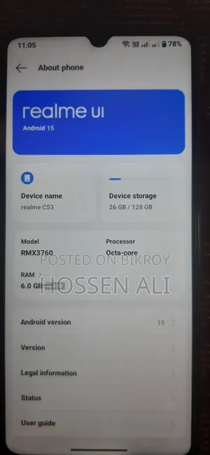 Realme C53 128 GB Black
