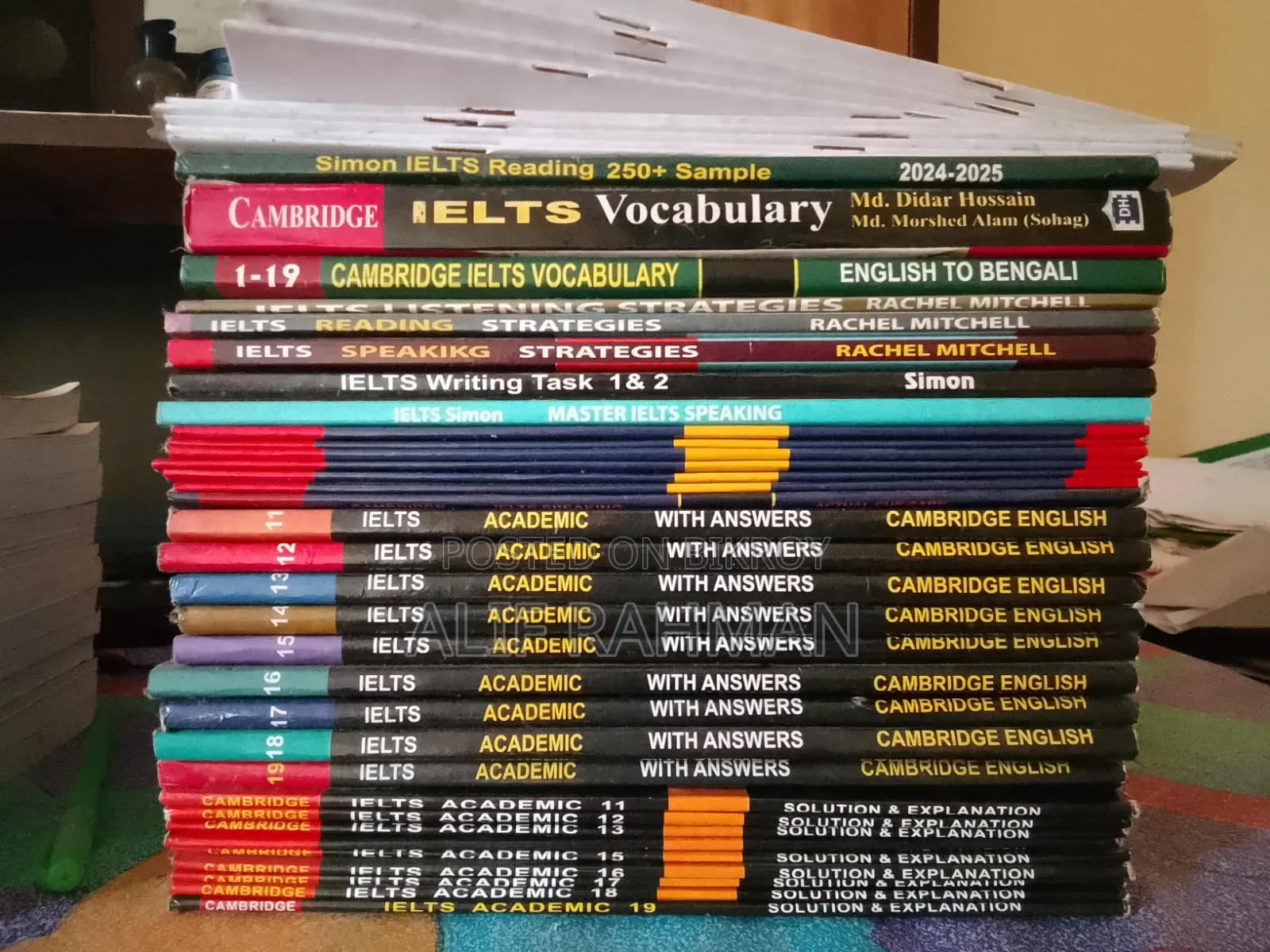 Ielts 10-19 Academic Books and Mock Test + Vocabulary+ Rachel Mitchell