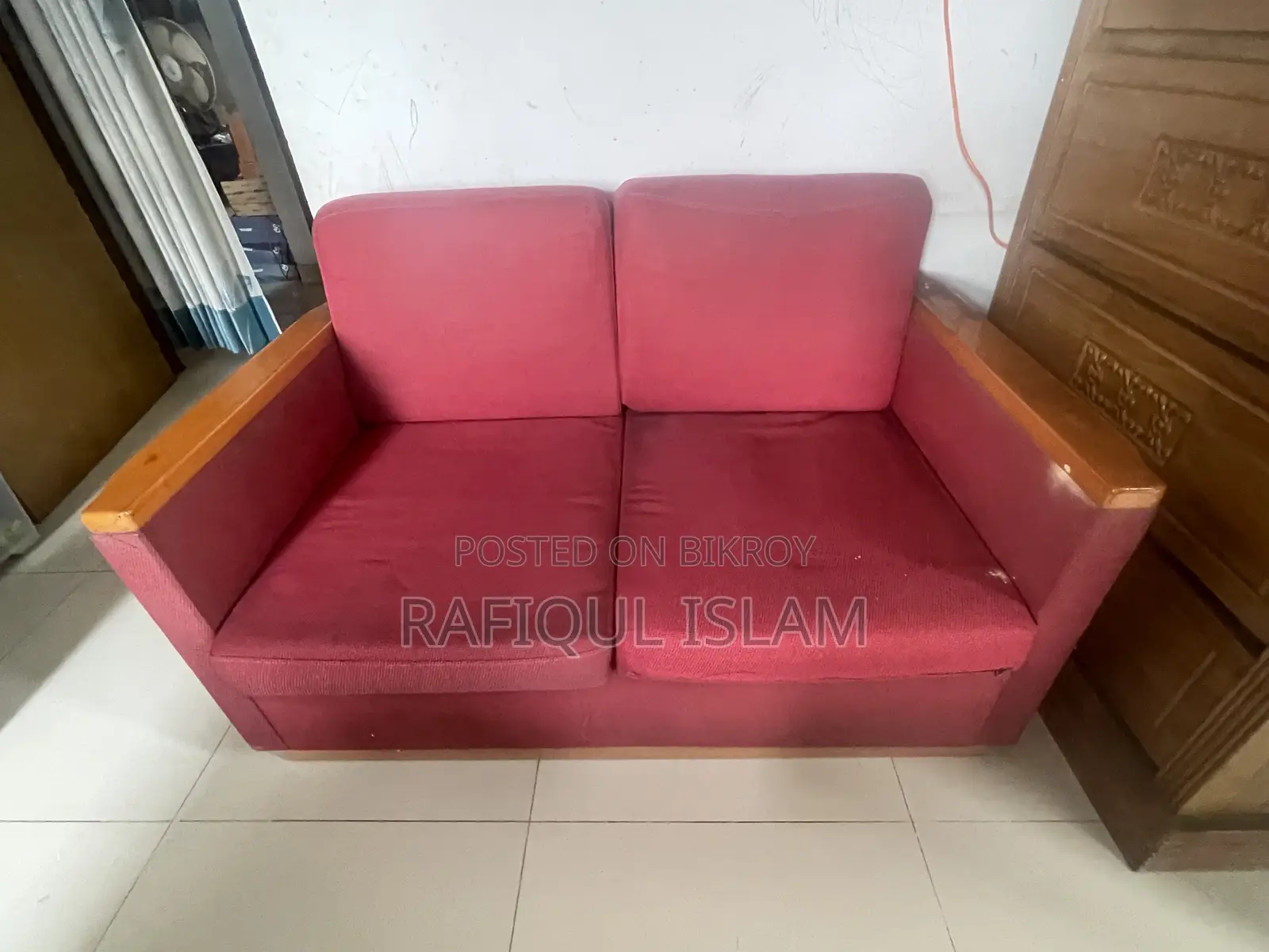 A 2-seater sofa for sale.