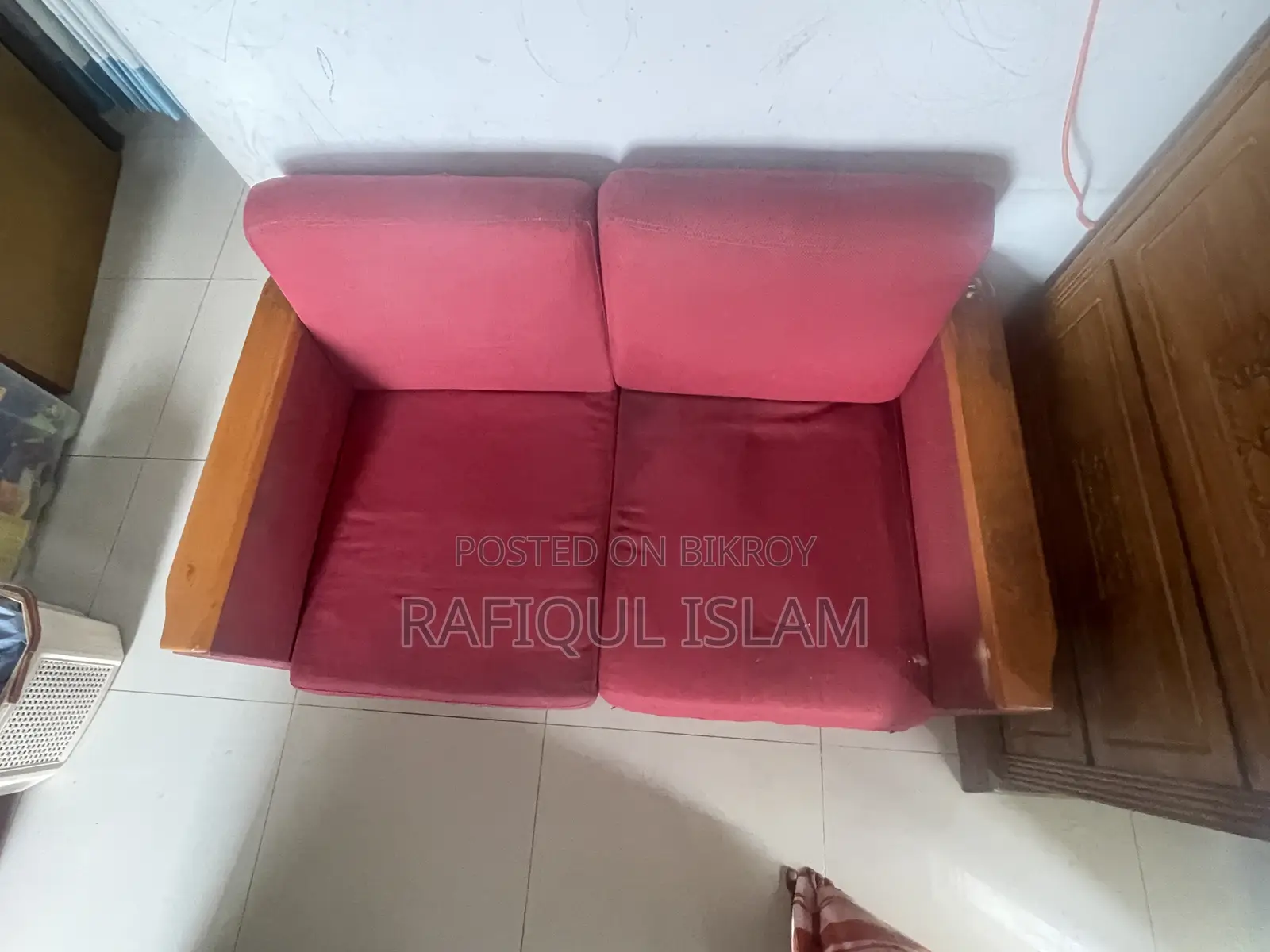 A 2-seater sofa for sale.