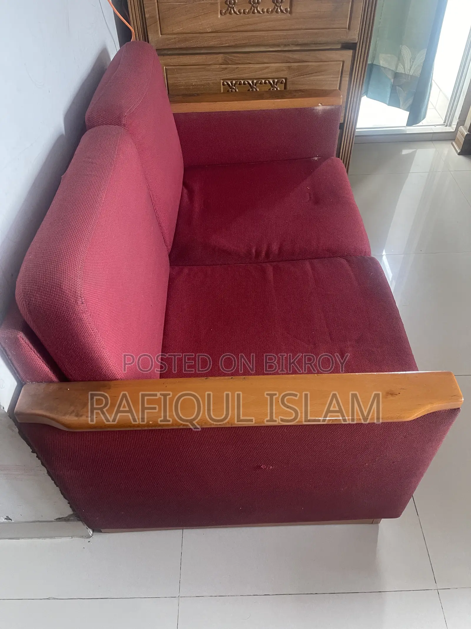 A 2-seater sofa for sale.