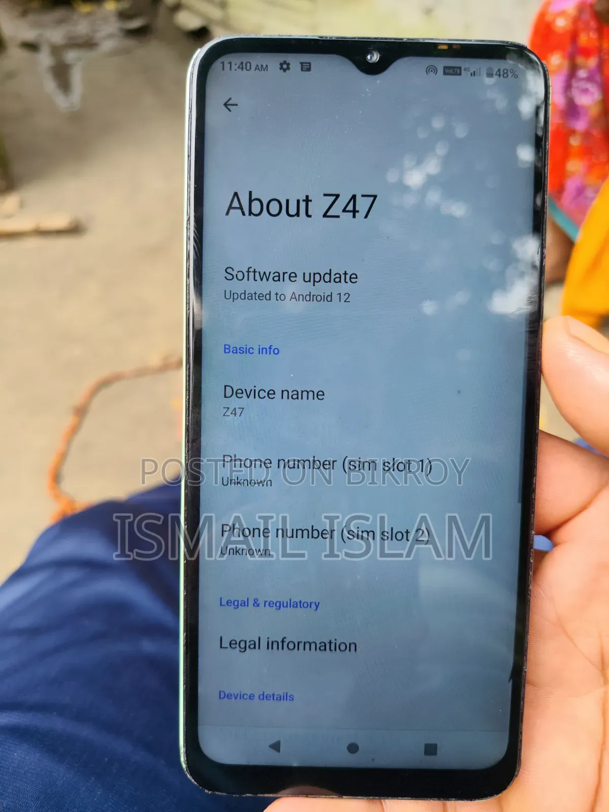 Symphony Z47 64 GB Blue