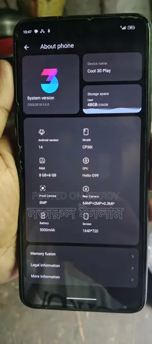 Coolpad 256 GB Black