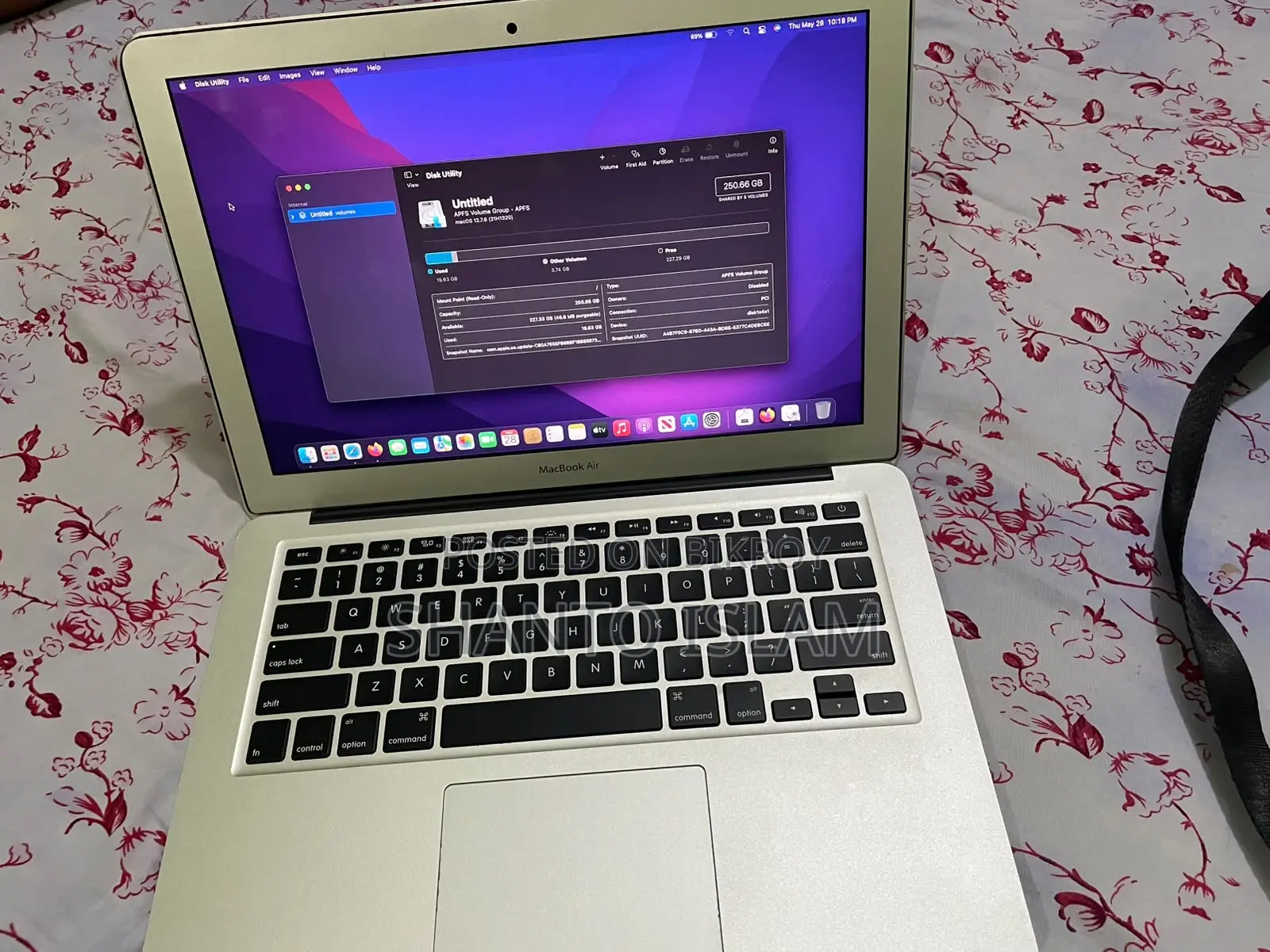 Laptop Apple MacBook Air 2015 8GB Intel Core I5 SSD 256GB
