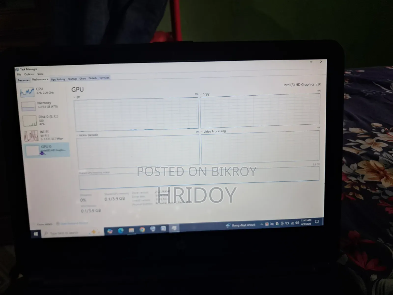 Laptop HP 14S 8GB Intel Core I3 SSD 128GB