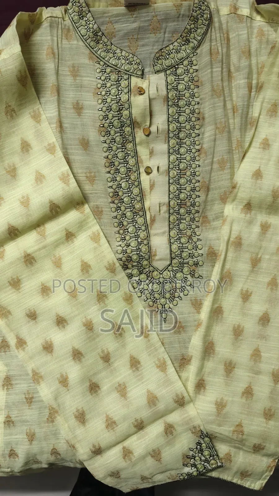 Sultan Brand Semi-Gorgeous Jamdani Panjabi (Size 42)