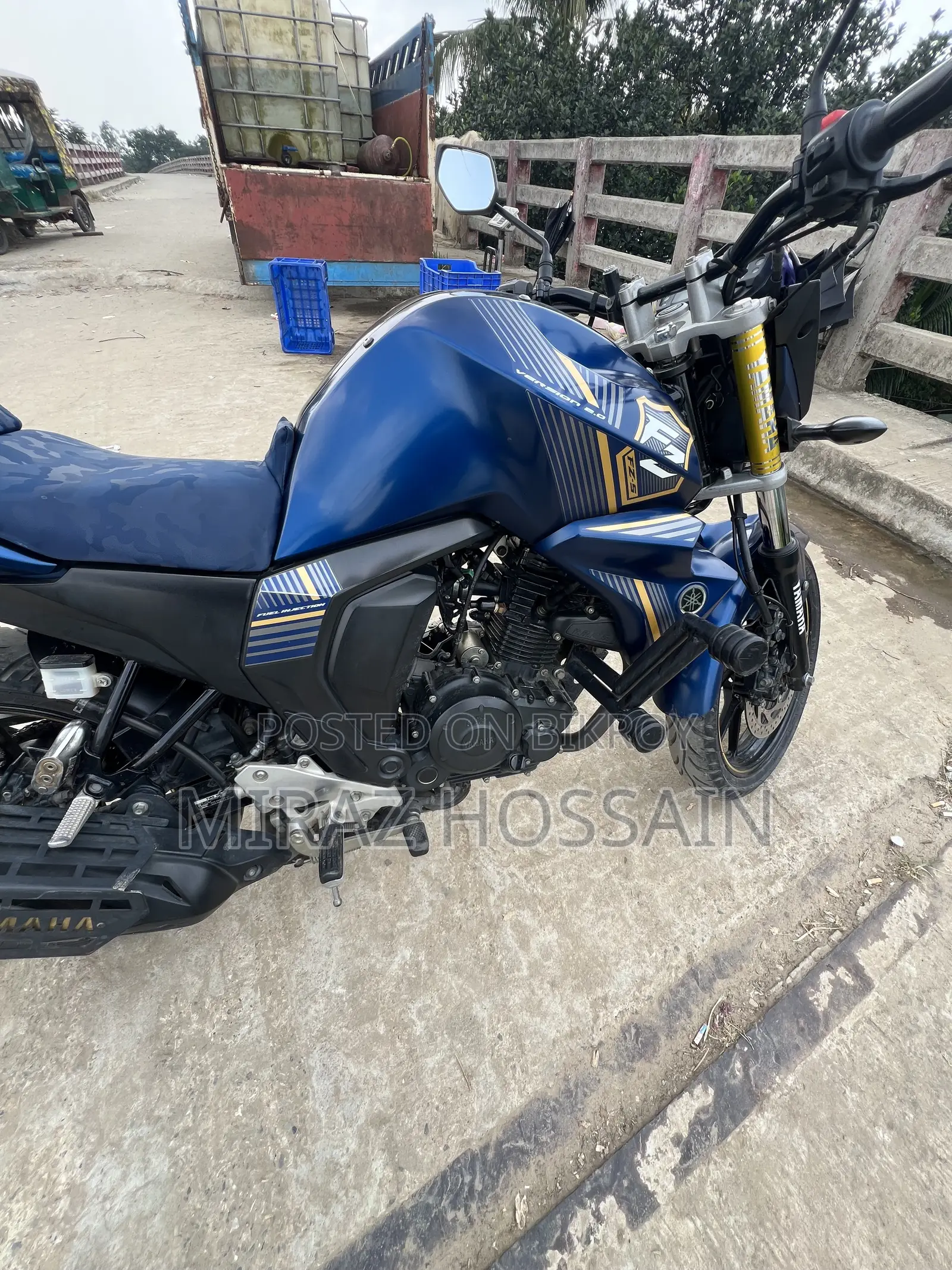 নতুন ইয়ামাহা এফজেড ২০২৩ ব্লু