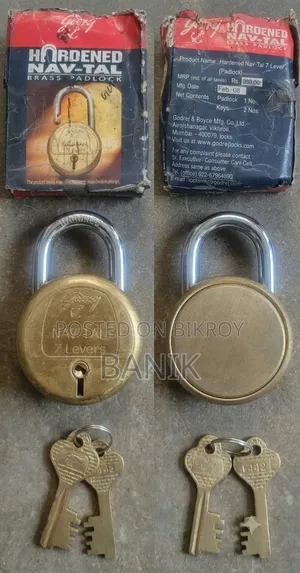 Godrej Hardened Navtal Brass Lock