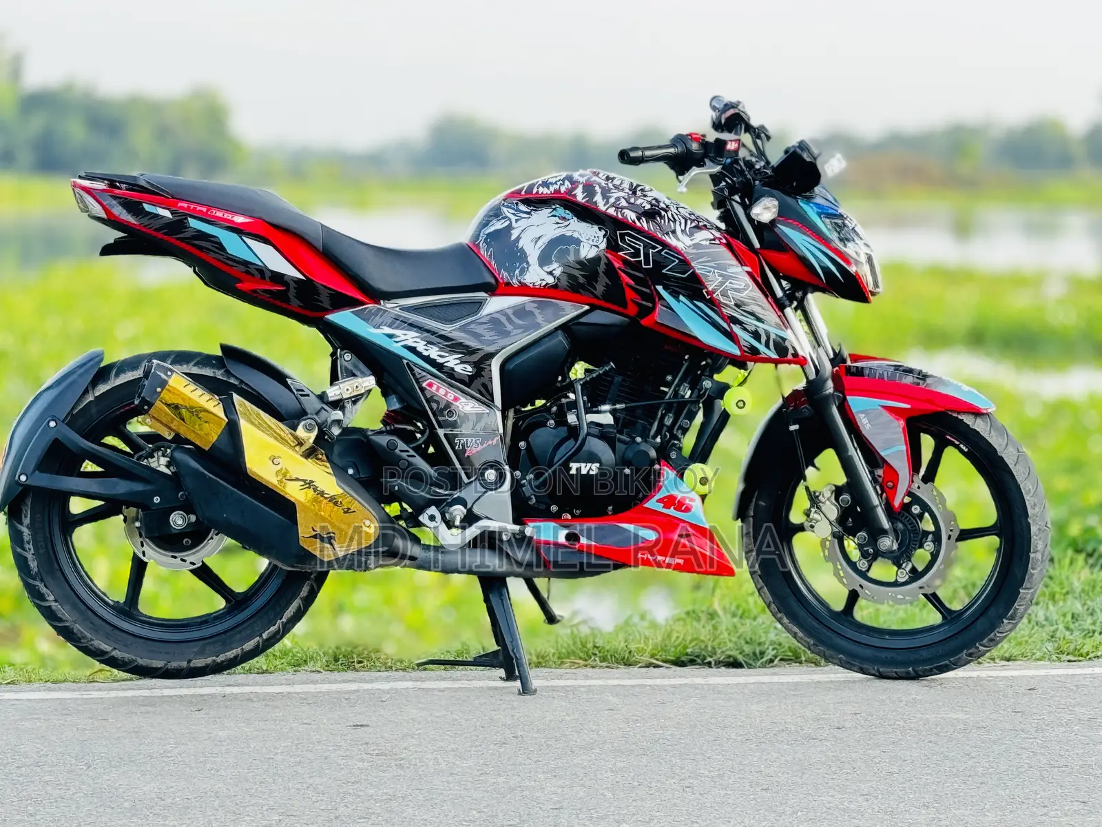 TVS Apache RTR 160 4V 2021 Red