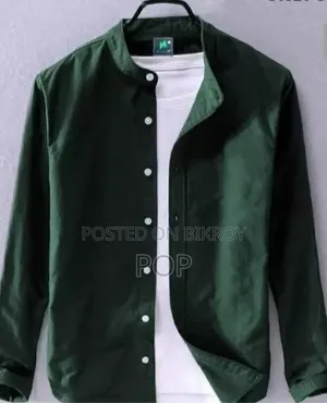 Solid Color Cotton Shirt (Only Shirt)