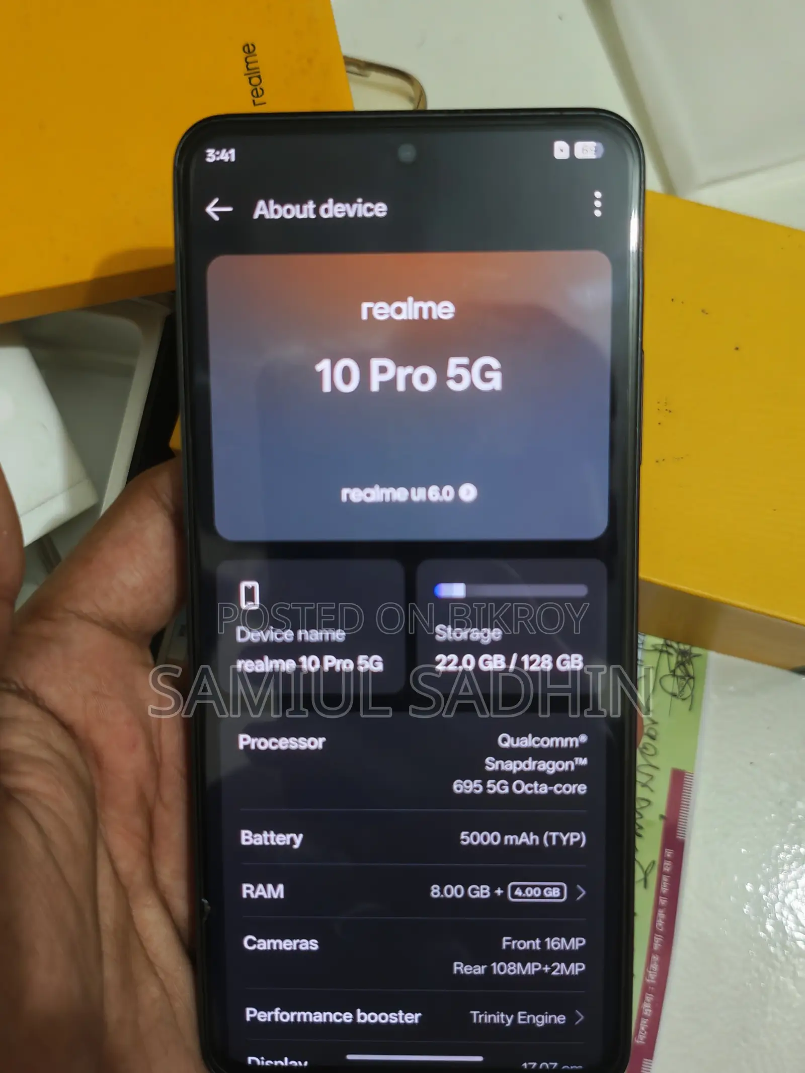 Realme 10 Pro 128 GB Black