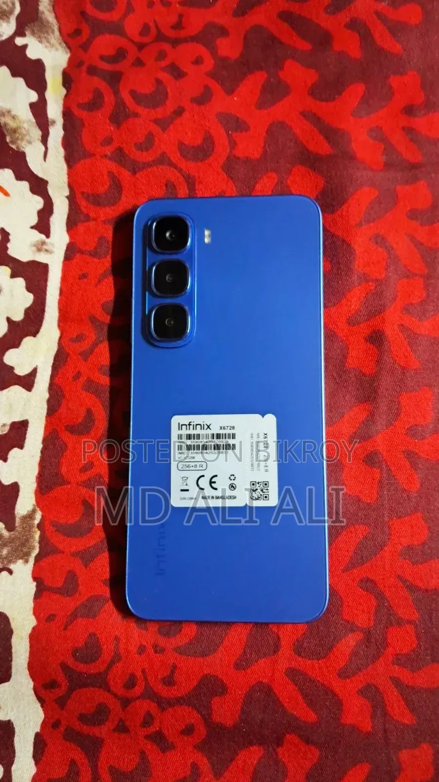 New Infinix Hot 60i 256 GB Blue