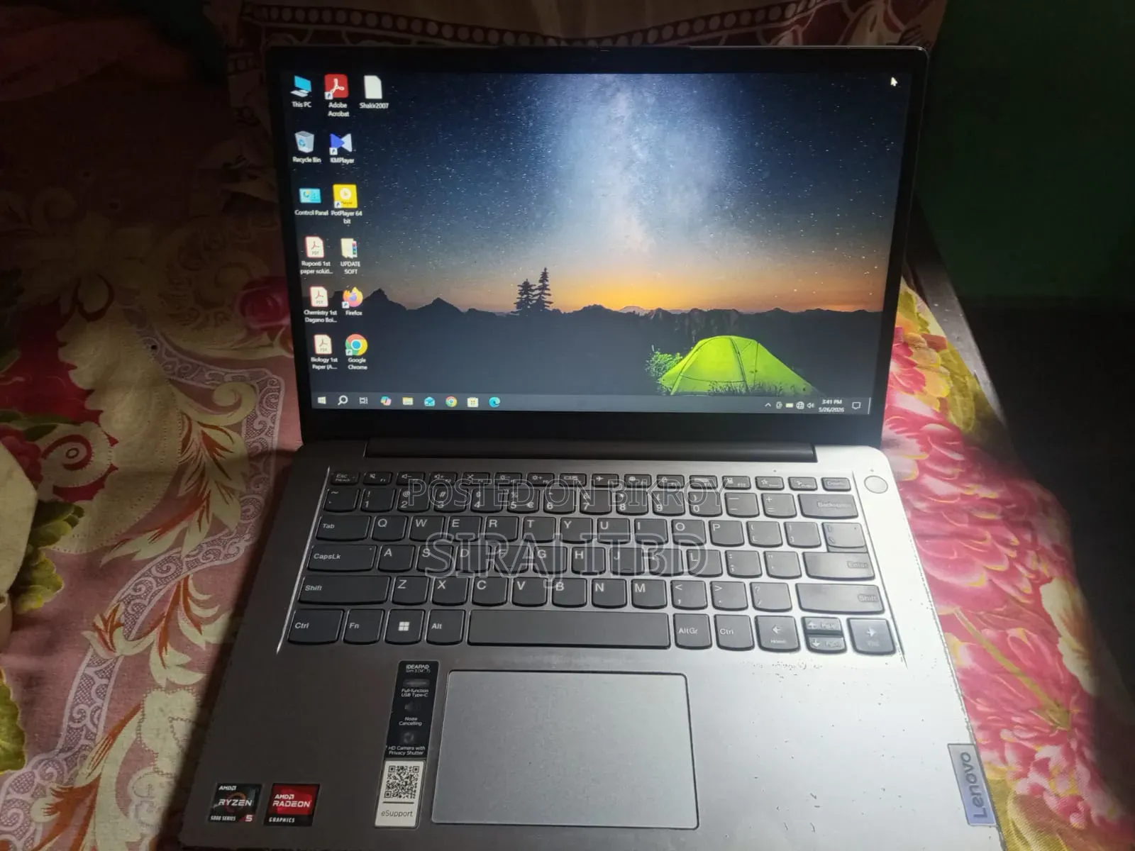 Laptop Lenovo Ideapad 3 8GB AMD Ryzen 5 SSD 256GB