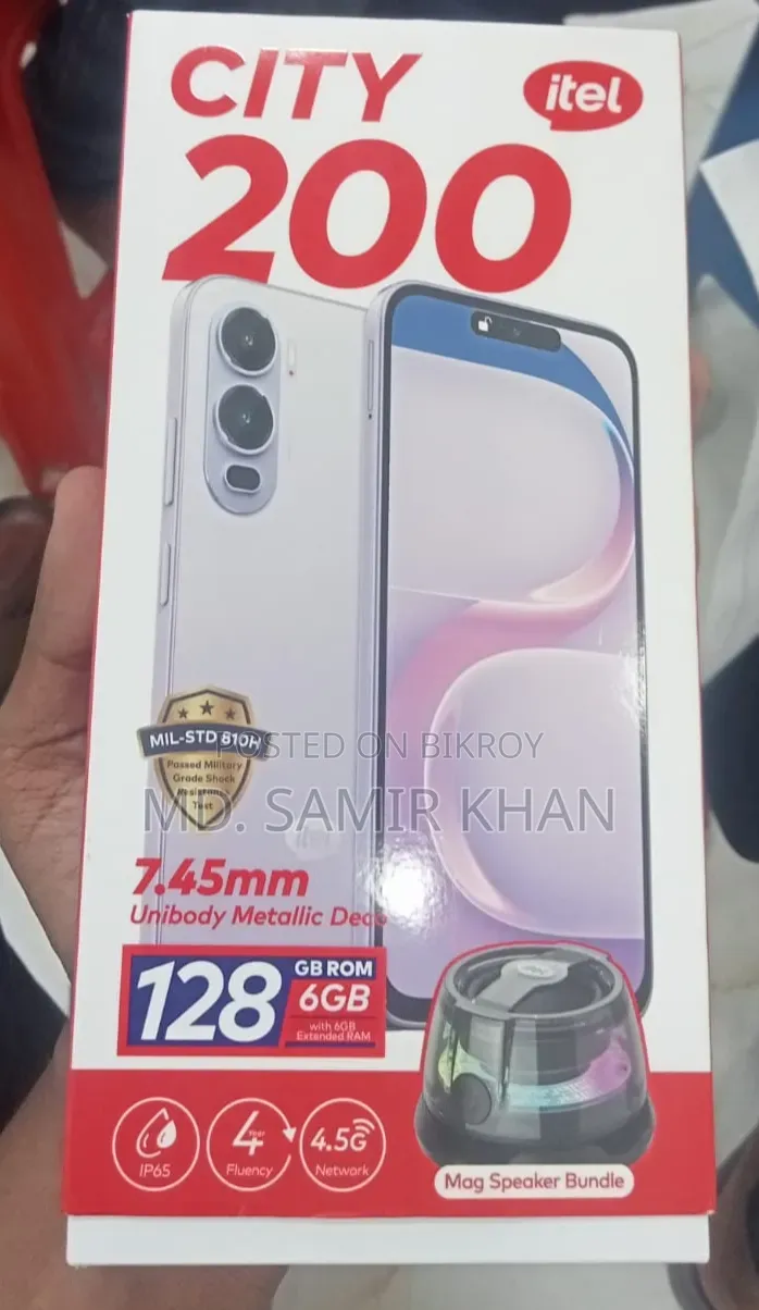 Itel City 200 128 GB Black