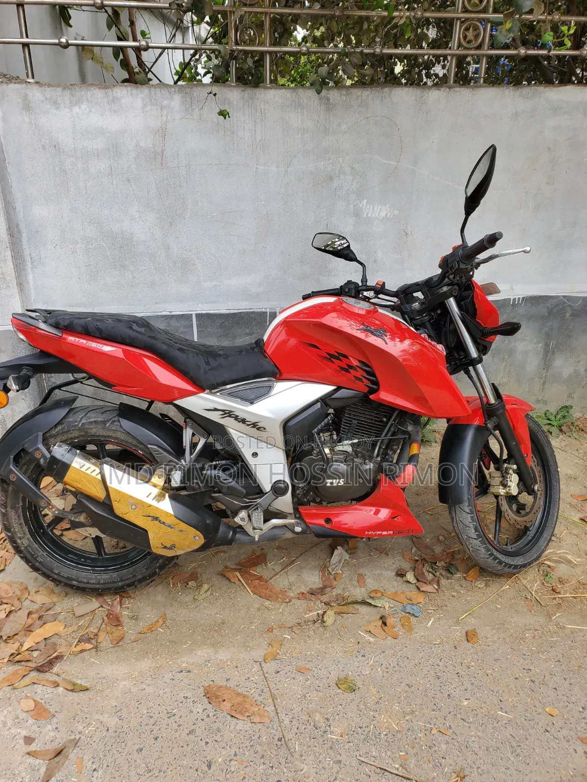 TVS Apache 160 4V 2019 Red
