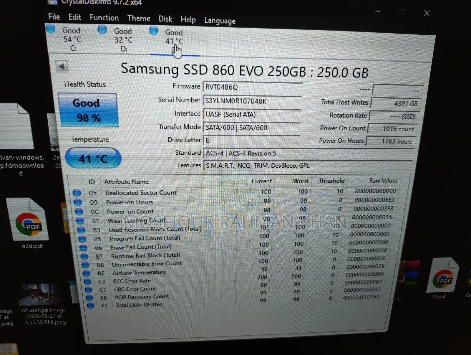 Samsung 860 Evo 250GB