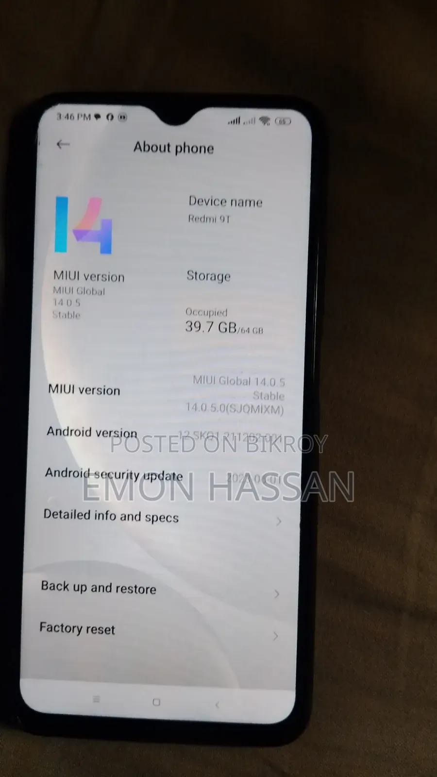 Xiaomi Redmi 9T 64 GB Black