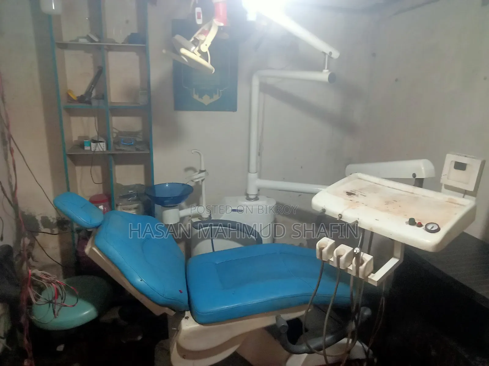 Used Complete Dental Chair Unit With Air Compressor For Sale