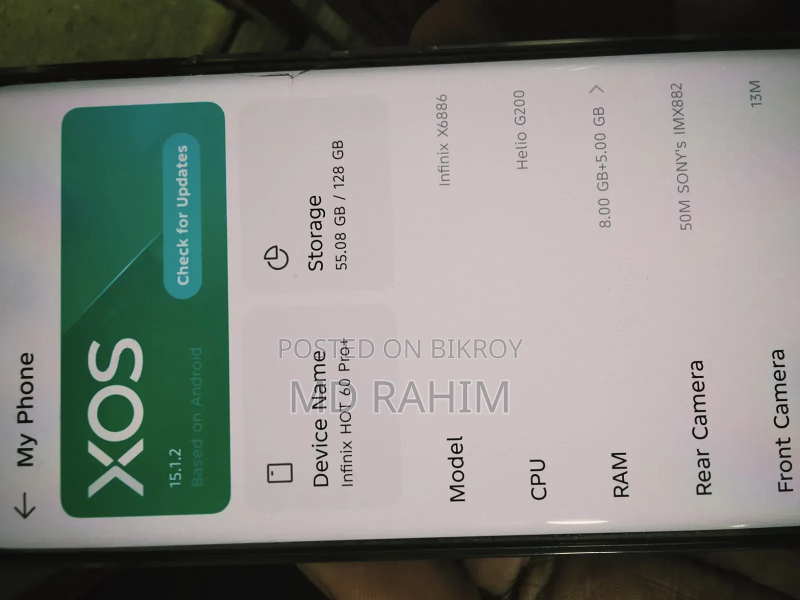 Infinix Hot 60 Pro+ 128 GB Black