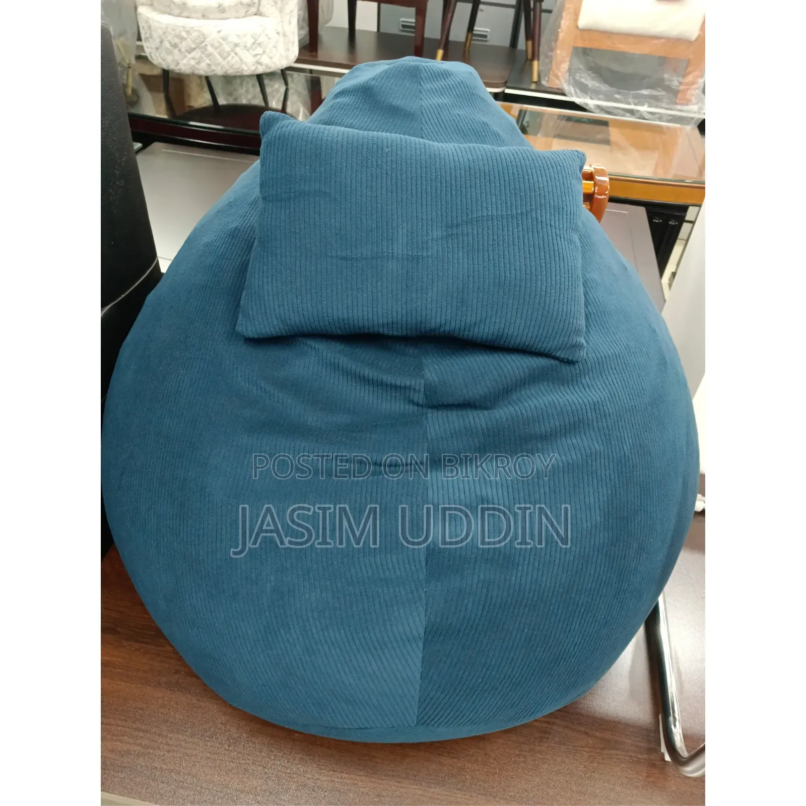 Premium Corduroy Bean Bag With Cushion