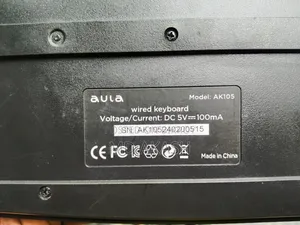 Aula Ak105 Wired Black Keyboard With Bangla