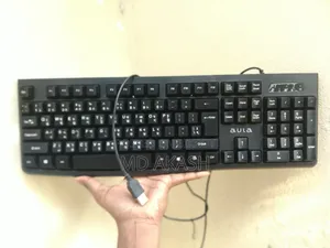 Aula Ak105 Wired Black Keyboard With Bangla