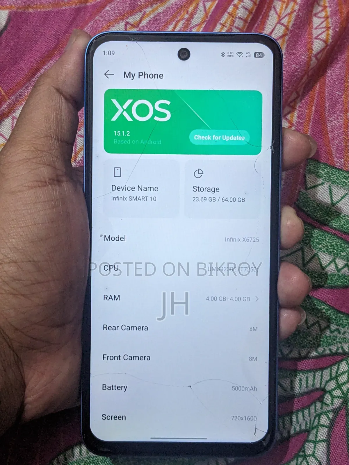 Infinix Smart 10 64 GB Blue