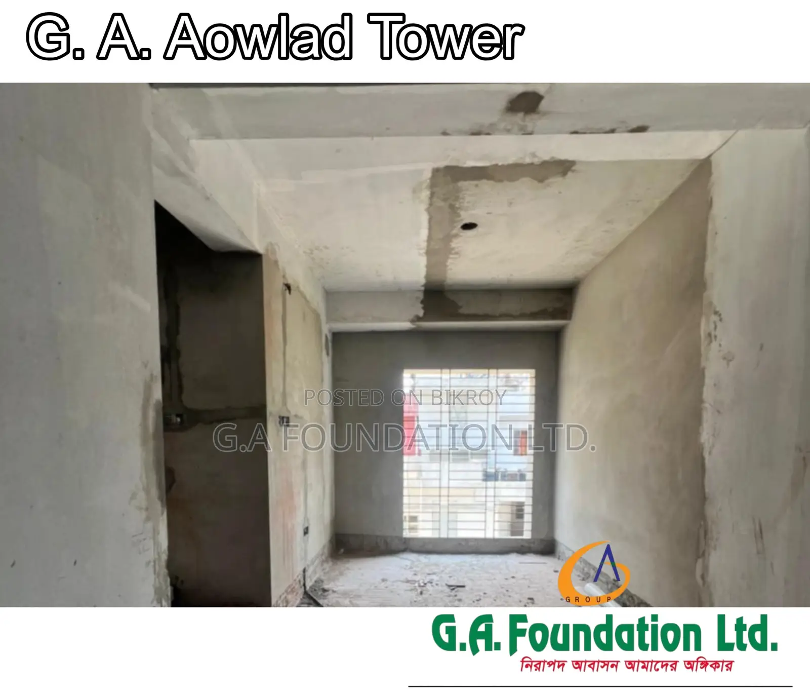 3-bedroom Apartment in G. A. Aowlad Tower, Mirpur for Sale